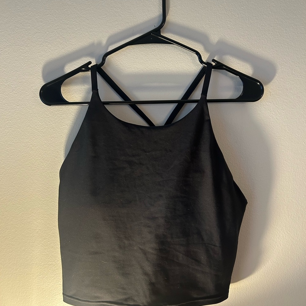 Old Navy Active GoDry Racerback Black Tank Top